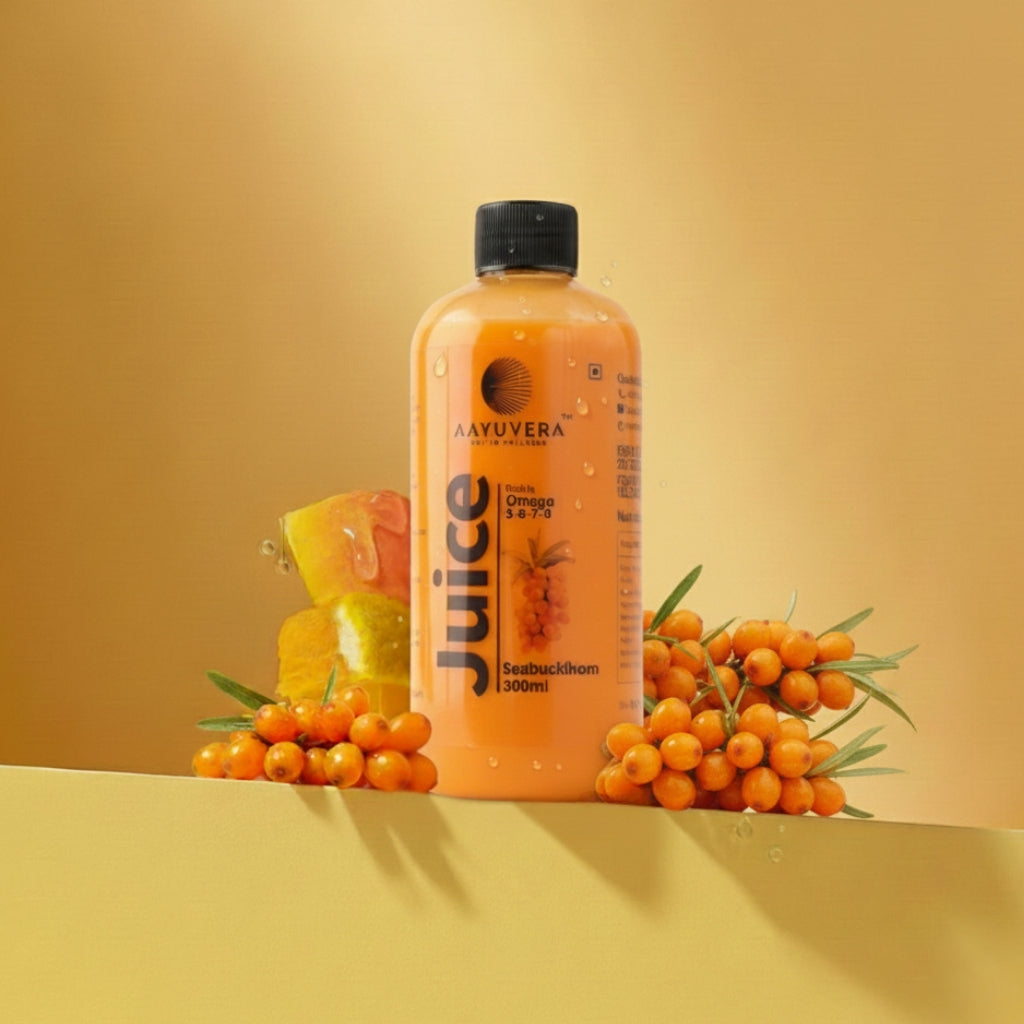 Aayuvera Sea Buckthorn Juice (Omega 3-6-7-9, Vitamins C)